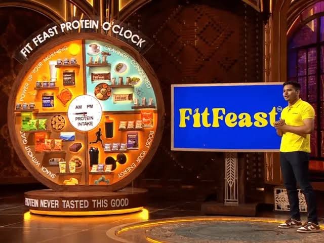 Fit Feast on the Shark Tank India set